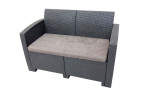 Диван B:Rattan Arizona 2-х местный | цвет: антрацит