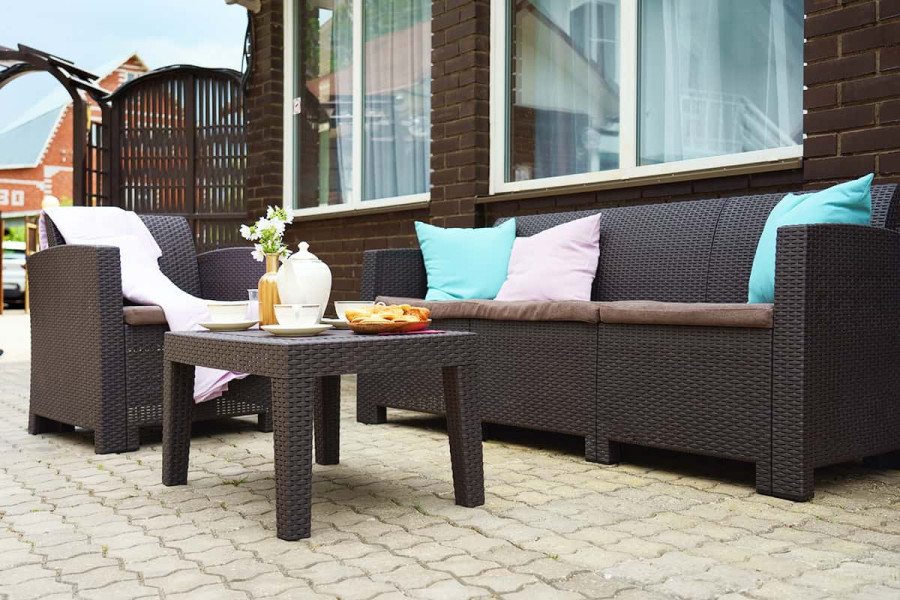 Диван B:Rattan Arizona 3-х местный | цвет: венге