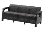 Диван Keter Corfu Love Seat Max 3-х местный | цвет: графит