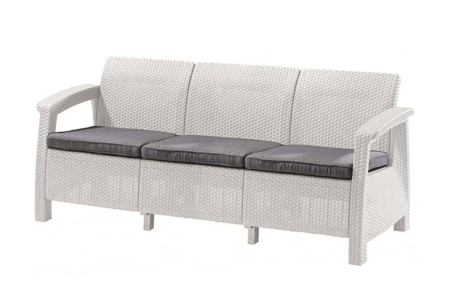 Диван Keter Corfu Love Seat Max 3-х местный | цвет: белый