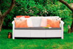 Диван Keter Corfu Love Seat Max 3-х местный | цвет: белый