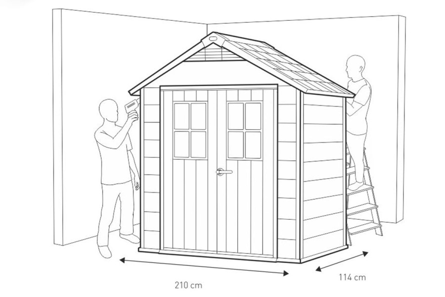 Сарай пластиковый Keter Oakland 754