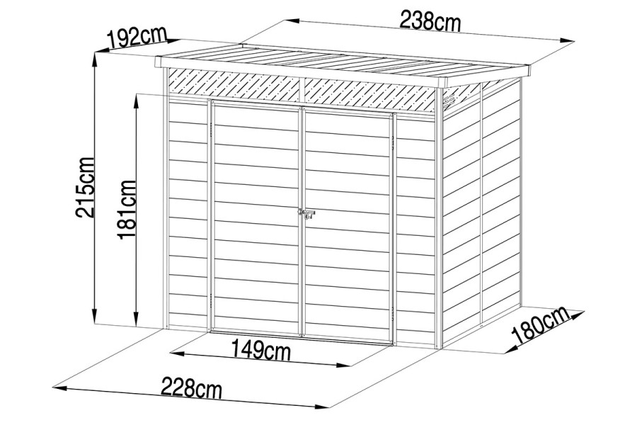 Сарай пластиковый Black Fox Artisan 4,1