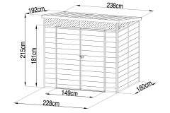 Сарай пластиковый Black Fox Artisan 4,1
