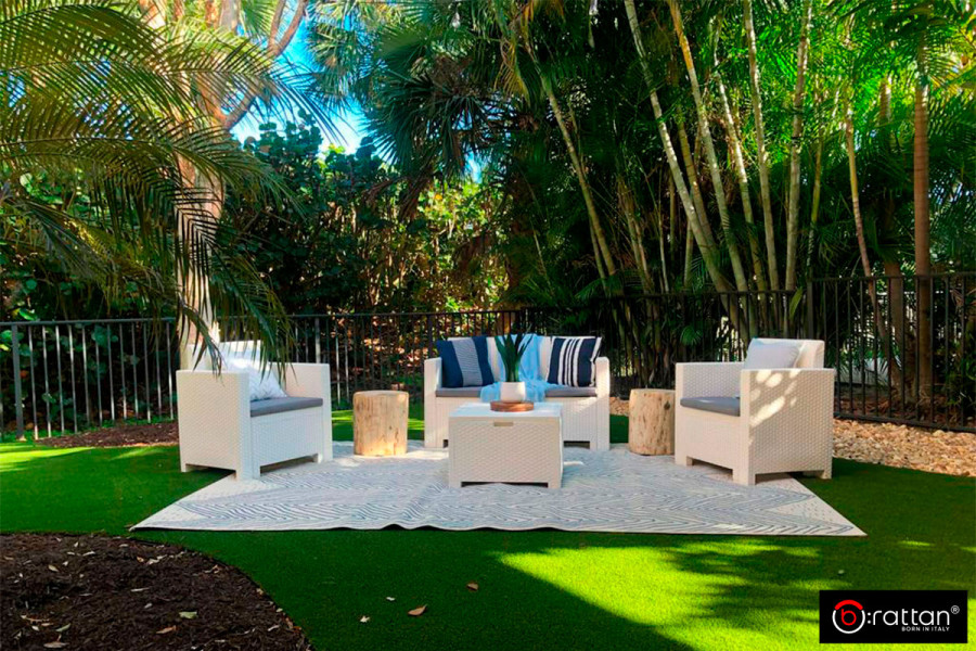 Комплект уличной мебели NEBRASKA 2 Set | цвет:белый