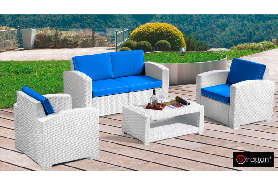 Комплект уличной мебели Rattan Premium 4 | цвет: серый