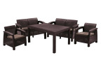 Комплект уличной мебели Keter Corfu Russia Fiesta | цвет: коричневый