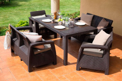 Комплект уличной мебели Keter Corfu Russia Fiesta