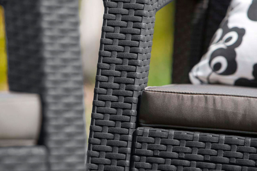 Комплект уличной мебели Keter Corfu Russia Fiesta | цвет: графит