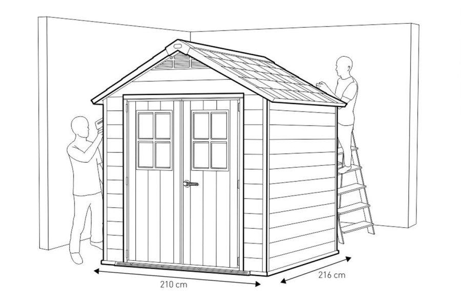 Сарай пластиковый Keter Newton 757