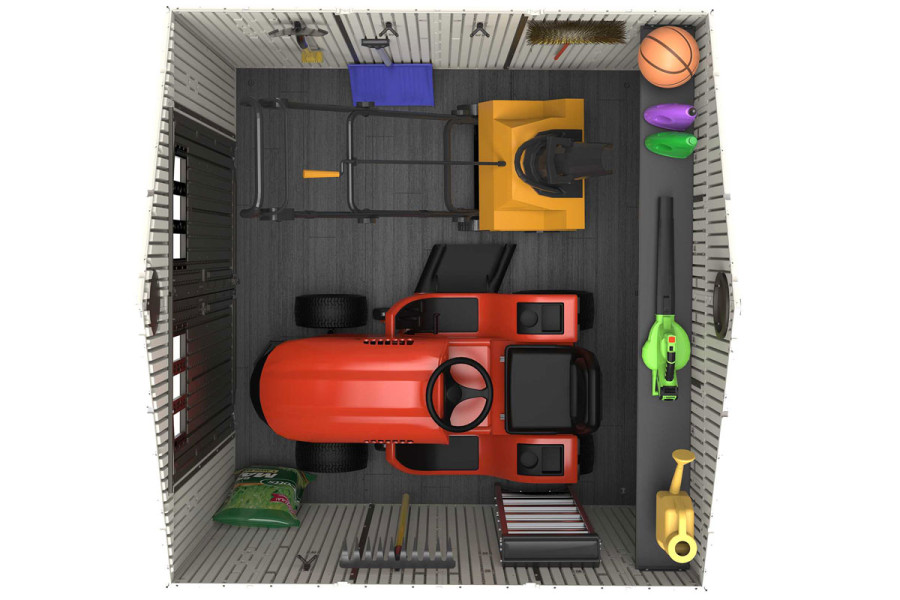 Сарай пластиковый LifeTime WoodLook 8x7.5