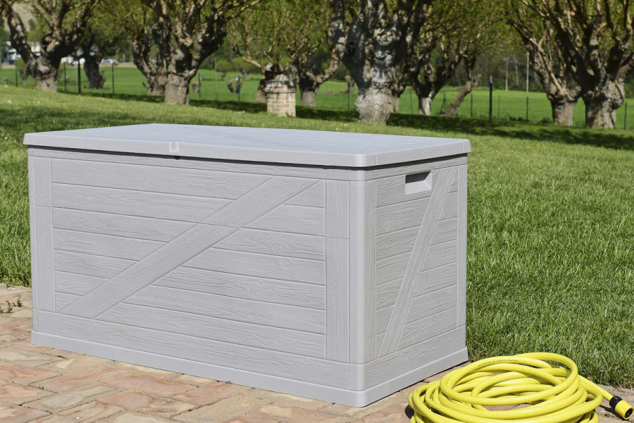 Сундук пластиковый Toomax WoodLine 420л | цвет: серый