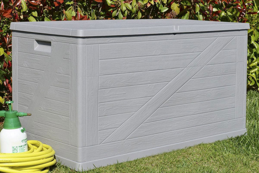 Сундук пластиковый Toomax WoodLine 420л | цвет: серый