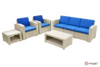 Комплект уличной мебели Rattan Premium 5 | цвет: серый