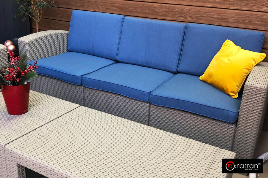 Комплект уличной мебели Rattan Premium 5 | цвет: серый