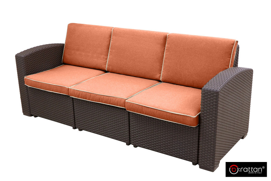 Комплект уличной мебели Rattan Premium 5 | цвет: коричневый
