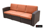 Комплект уличной мебели Rattan Premium 5 | цвет: коричневый