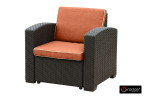 Комплект уличной мебели Rattan Premium 5 | цвет: коричневый