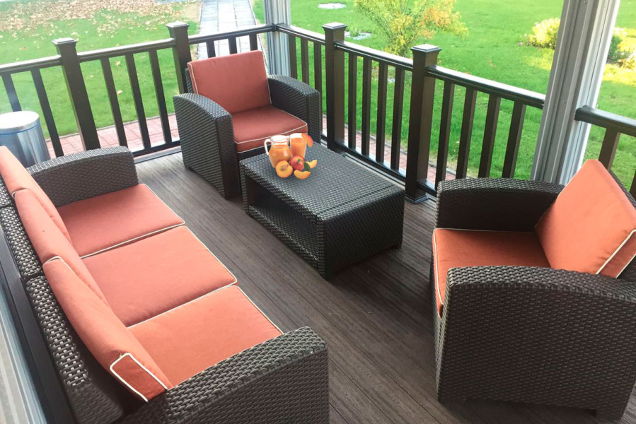 Комплект уличной мебели Rattan Premium 5 | цвет: коричневый