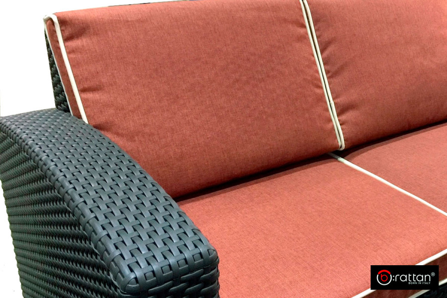 Комплект уличной мебели Rattan Premium | Corner цвет: коричневый