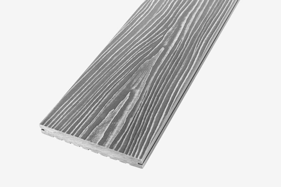 Террасная доска RusDecking UnoDeck Solid | цвет: серый