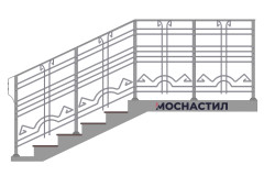 Кованые перила Арт. 1030