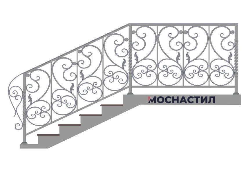 Кованые перила Арт. 1031
