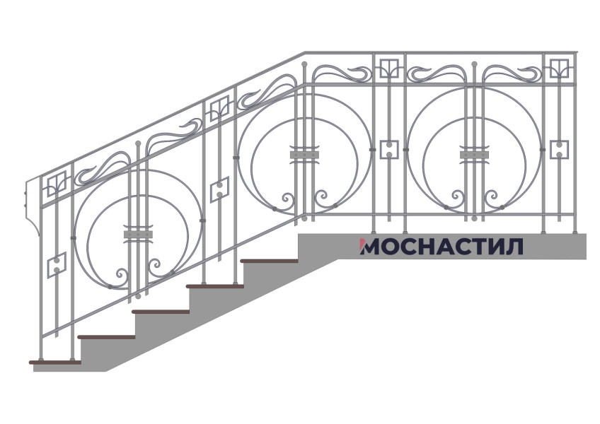 Кованые перила Арт. 1032