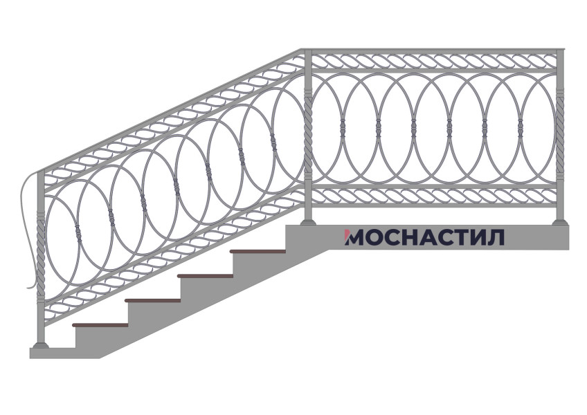 Кованые перила Арт. 1033
