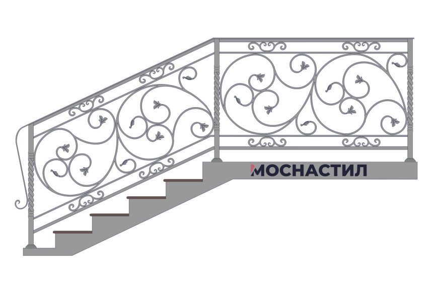 Кованые перила Арт. 1035