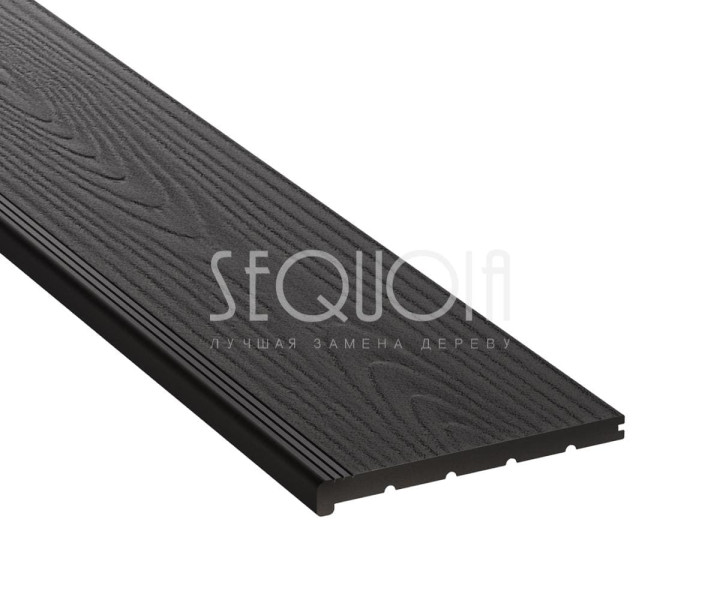 Ступень ДПК Sequoia Evolution 3D Wood | цвет: черный