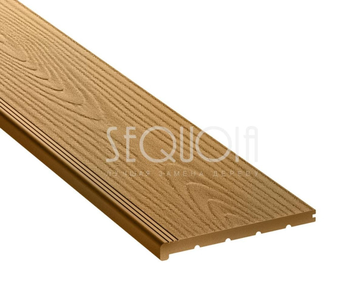 Ступень ДПК Sequoia Evolution 3D Wood | цвет: орех