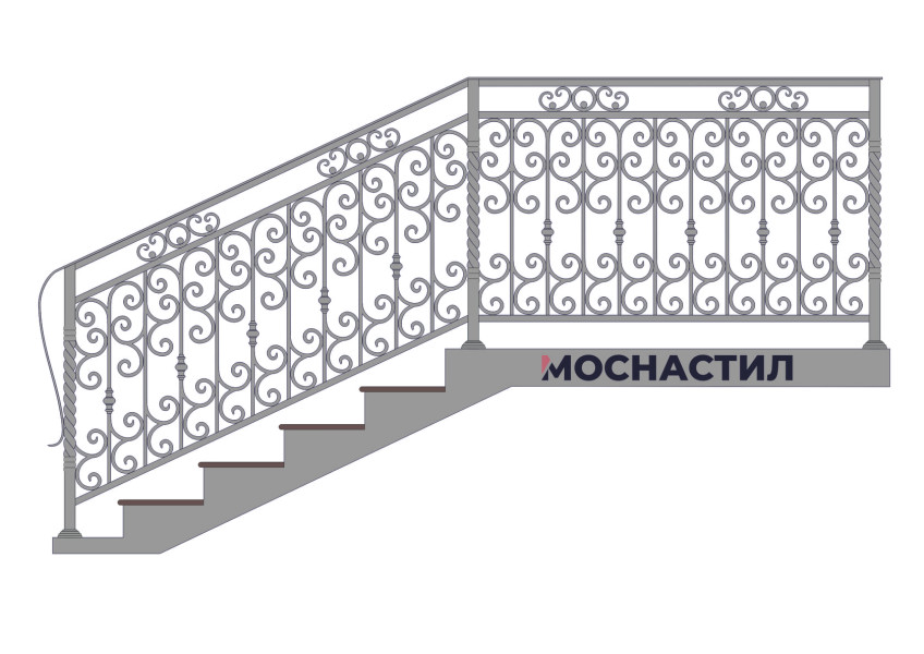 Кованые перила Арт. 1037