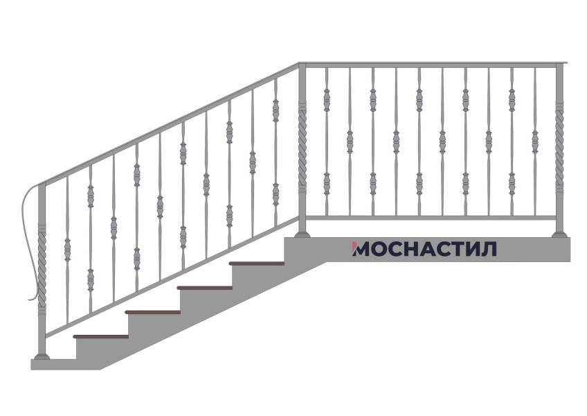 Кованые перила Арт. 1041