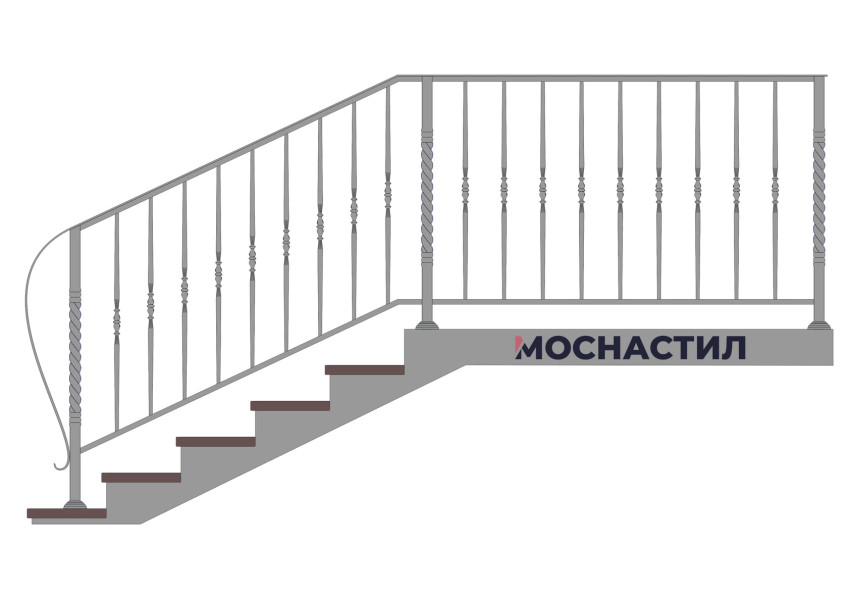 Кованые перила Арт. 1044