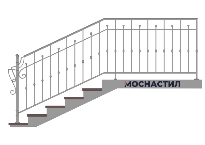 Кованые перила Арт. 1045
