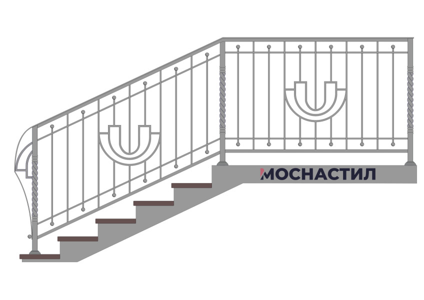 Кованые перила Арт. 1046