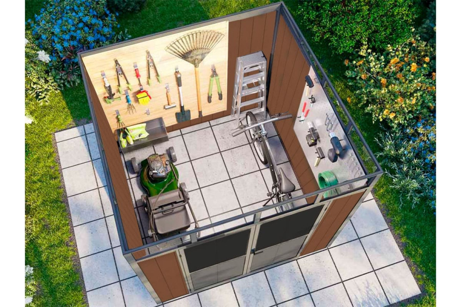 Сарай из ДПК Defender 4.24