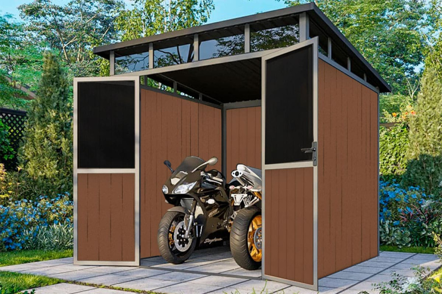 Сарай из ДПК Defender 4.24