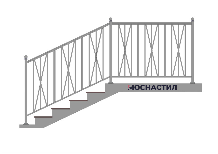 Кованые перила Арт. 1049