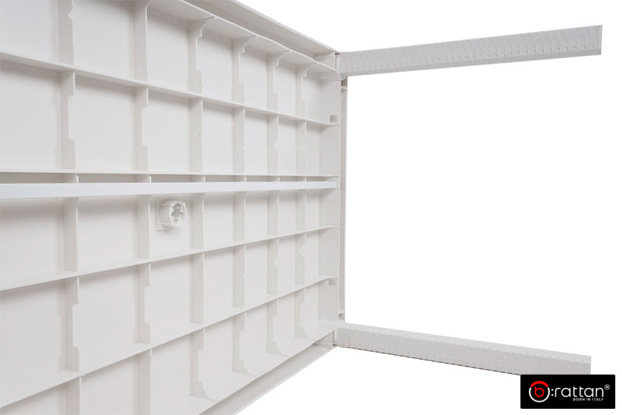 Стол B:Rattan Houston | цвет: белый