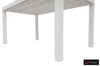 Стол B:Rattan Houston | цвет: белый