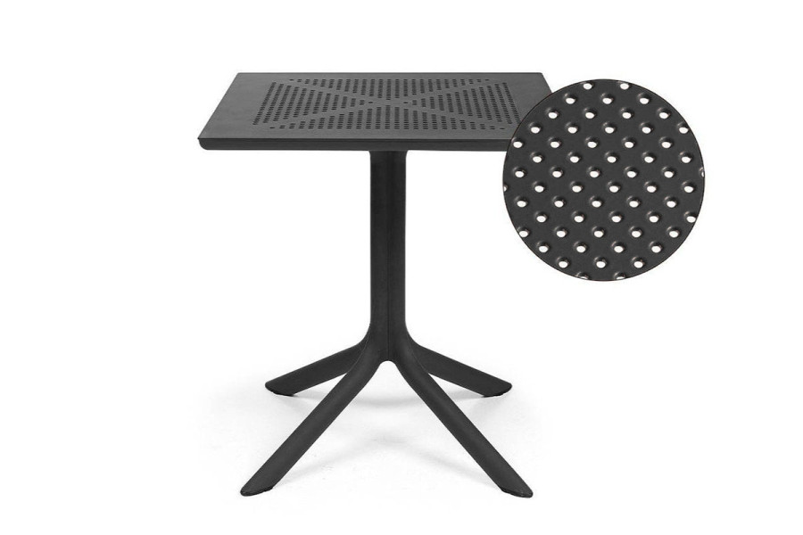 Стол Nardi Clip 80 цвет: антрацит