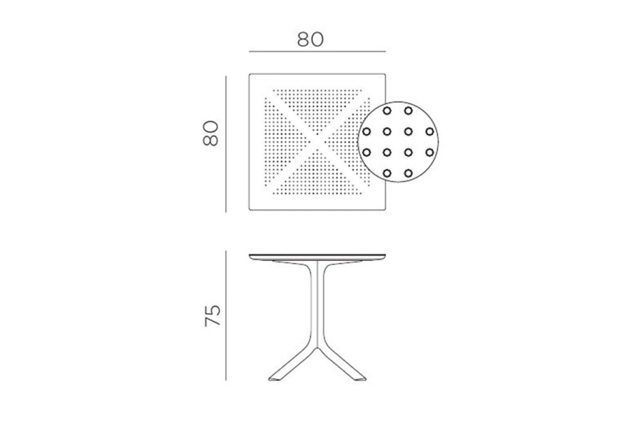 Стол Nardi Clip 80