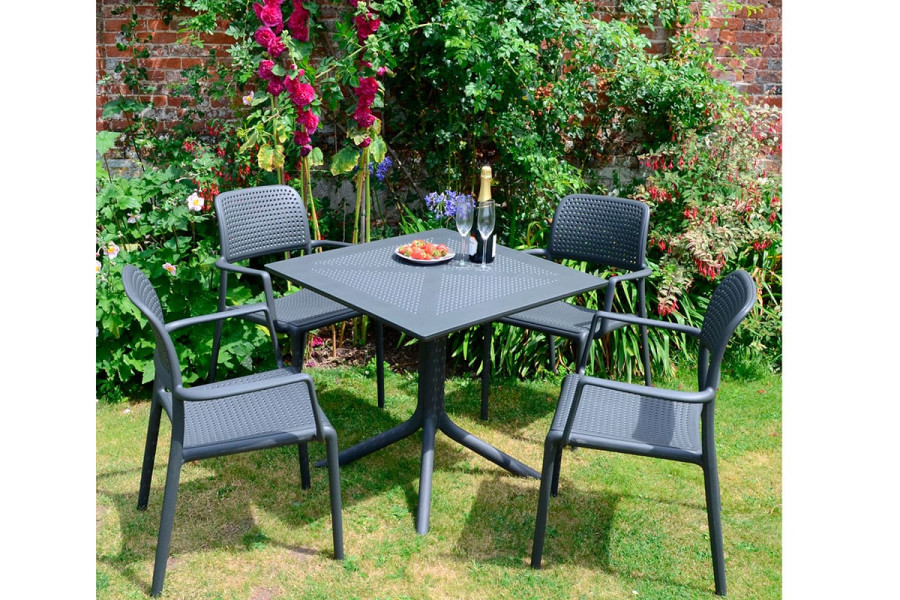 Стол Nardi Clip 80 цвет: антрацит