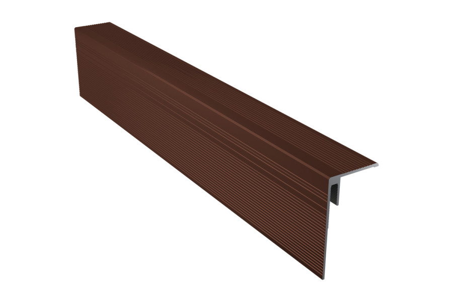 Алюминиевый F-профиль NauicPrime универсальный | Цвет: Коричневый
