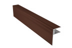 Алюминиевый F-профиль NauicPrime универсальный | Цвет: Коричневый