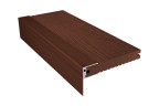 Алюминиевый F-профиль NauicPrime универсальный | Цвет: Коричневый
