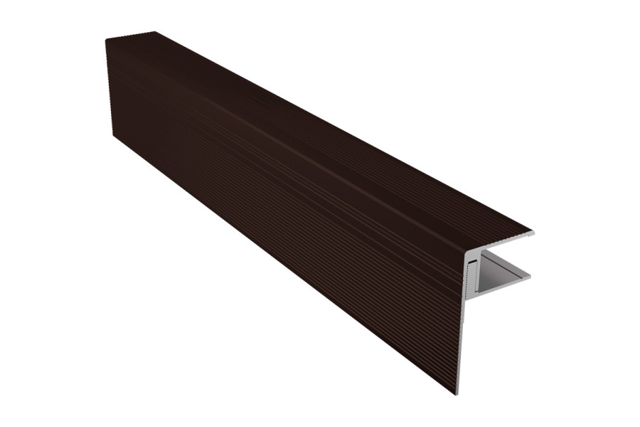 Алюминиевый F-профиль NauicPrime универсальный | Цвет: Венге