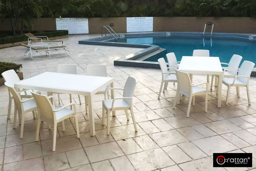 Стул B:Rattan Indiana | цвет: белый